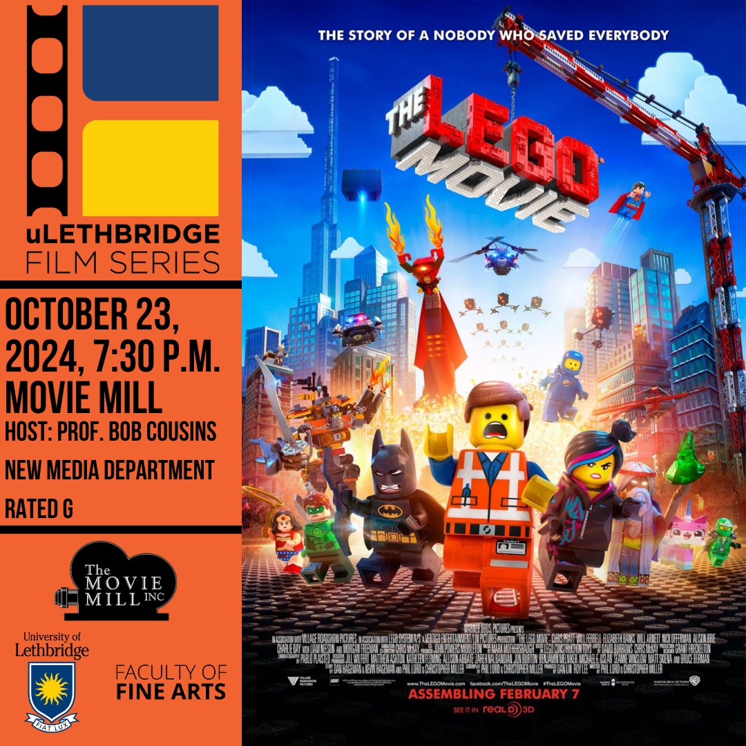 ULethbridge Film Series presents The Lego Movie Notice Board